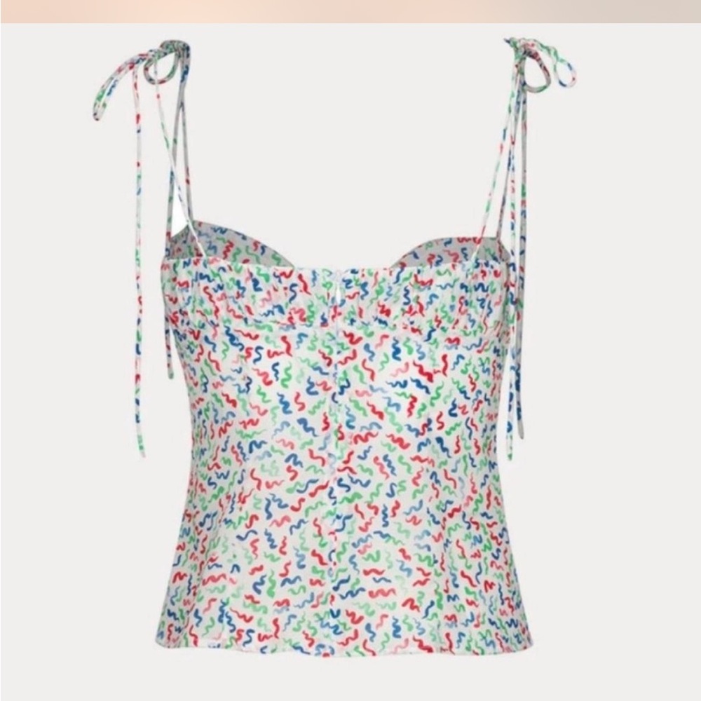 Realisation Par THE ANA Camisole in White Squiggle, size XS - Picture 15 of 15